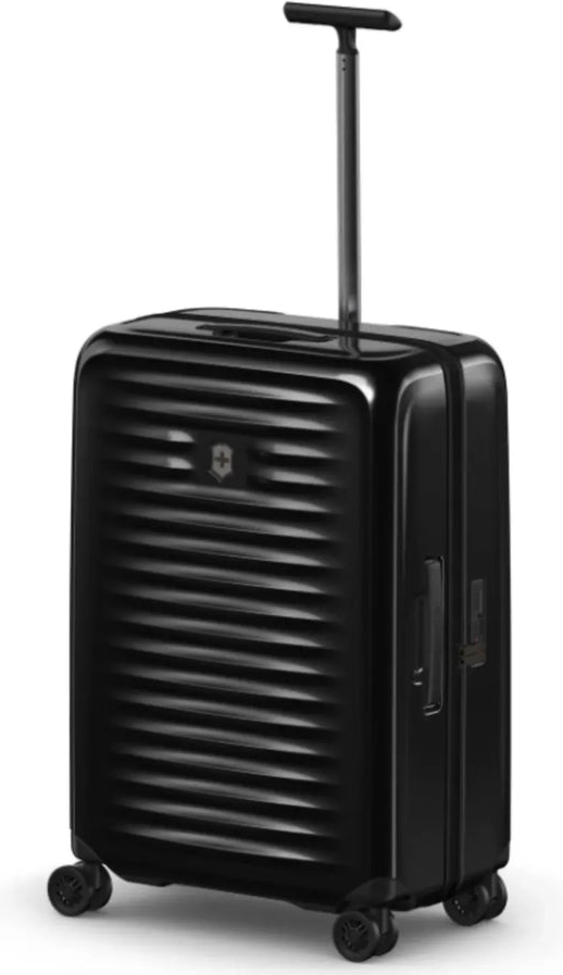 Victorinox Airox Medium 69 cm Hardside Suitcase - Black front view for size comparison