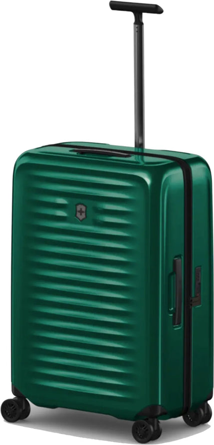 Victorinox Airox Medium 69 cm Hardside Suitcase - Forest Green front view for size comparison