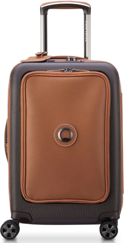tu-delsey-chatelet-air-2-0-55-cm-expandable-laptop-cabin-suitcase-brown front view for size comparison