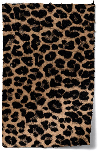Flocked print swatch
