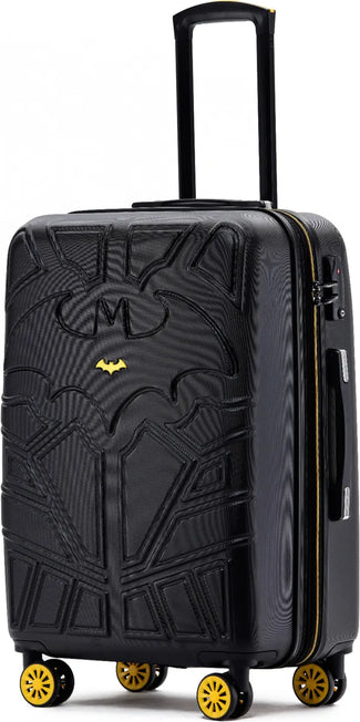 Batman 61 cm Medium 4-Wheel Suitcase shown to scale