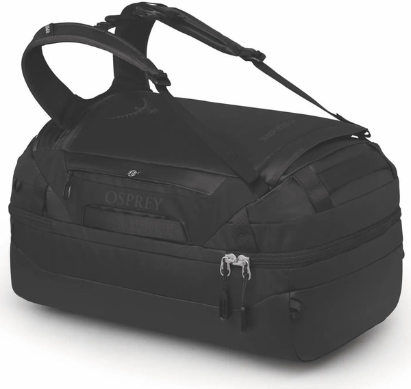 tu-osprey-transporter-squffel-44l-duffel-bag-with-backpack-straps-raven-black front view for size comparison