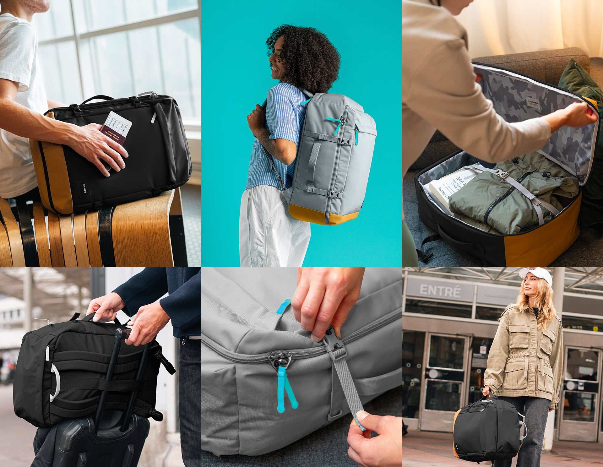 Pacsafe GO 44L Carry-on: in use