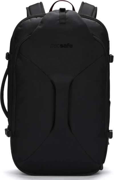 Pacsafe Venturesafe EXP45 Anti-Theft 45L Carry-on Travel Pack - Black shown to scale