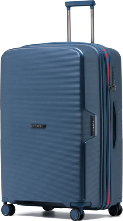 Tosca Bel-Air 76 cm Hardside Expandable Suitcase - Blue shown to scale