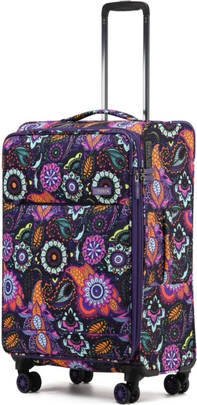 tu-tosca-so-lite-67-cm-4-wheel-suitcase-paisley front view for size comparison, retrimmed
