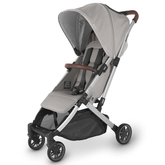 UPPAbaby Minu V2 - Travel Pram / Stroller - STELLA (Grey Melange / Silver / Chestnut Leather)