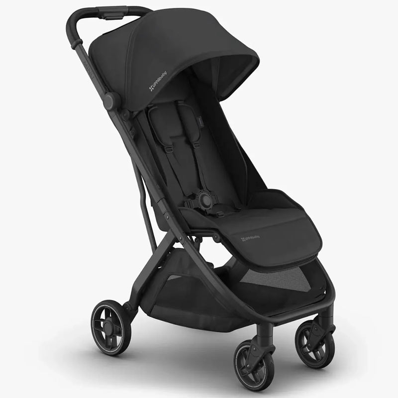 UPPAbaby MINU V3 - Travel Pram / Stroller (Charcoal / Carbon / Black Leather) - Jake