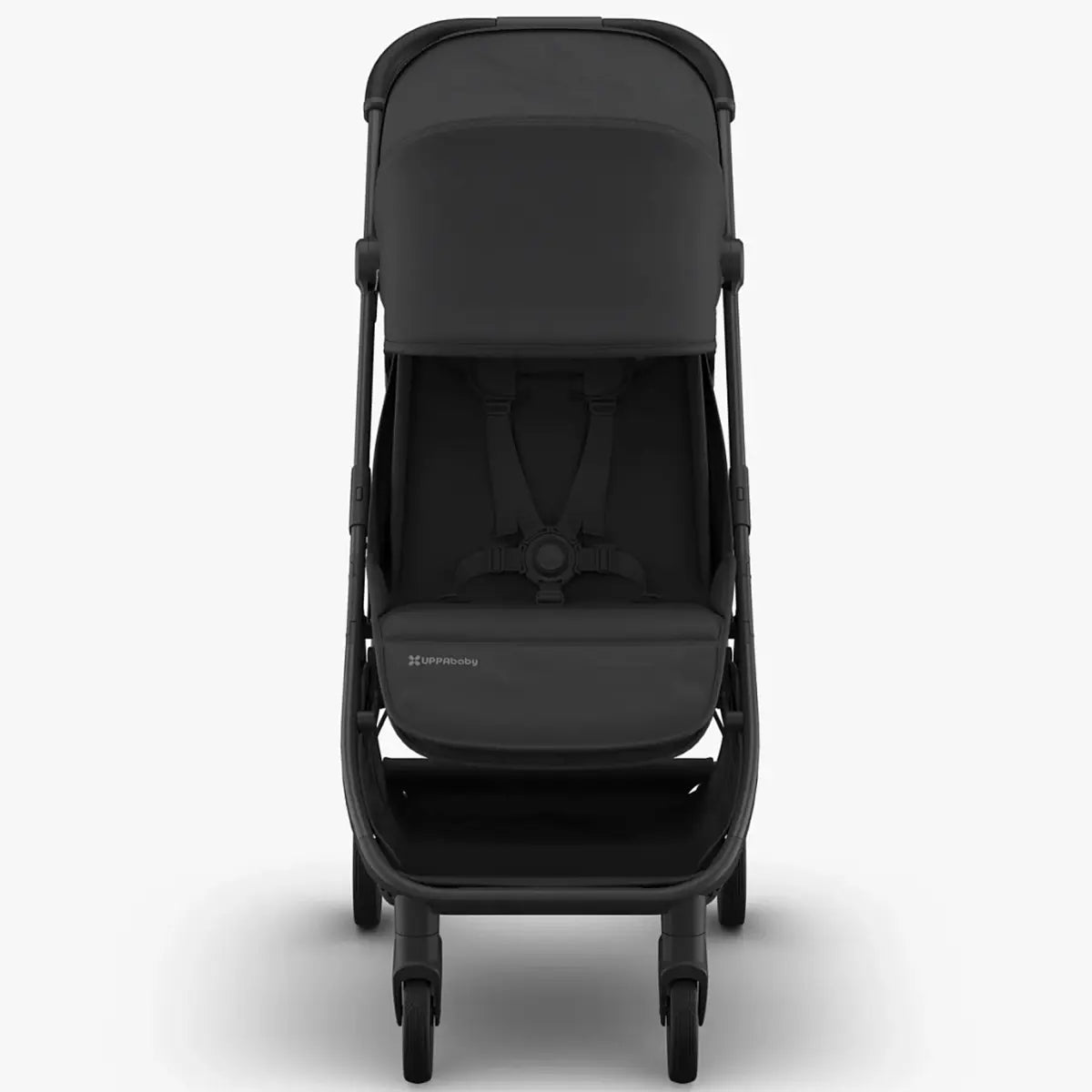 UPPAbaby MINU V3 - Travel Pram / Stroller (Charcoal / Carbon / Black Leather) - Jake