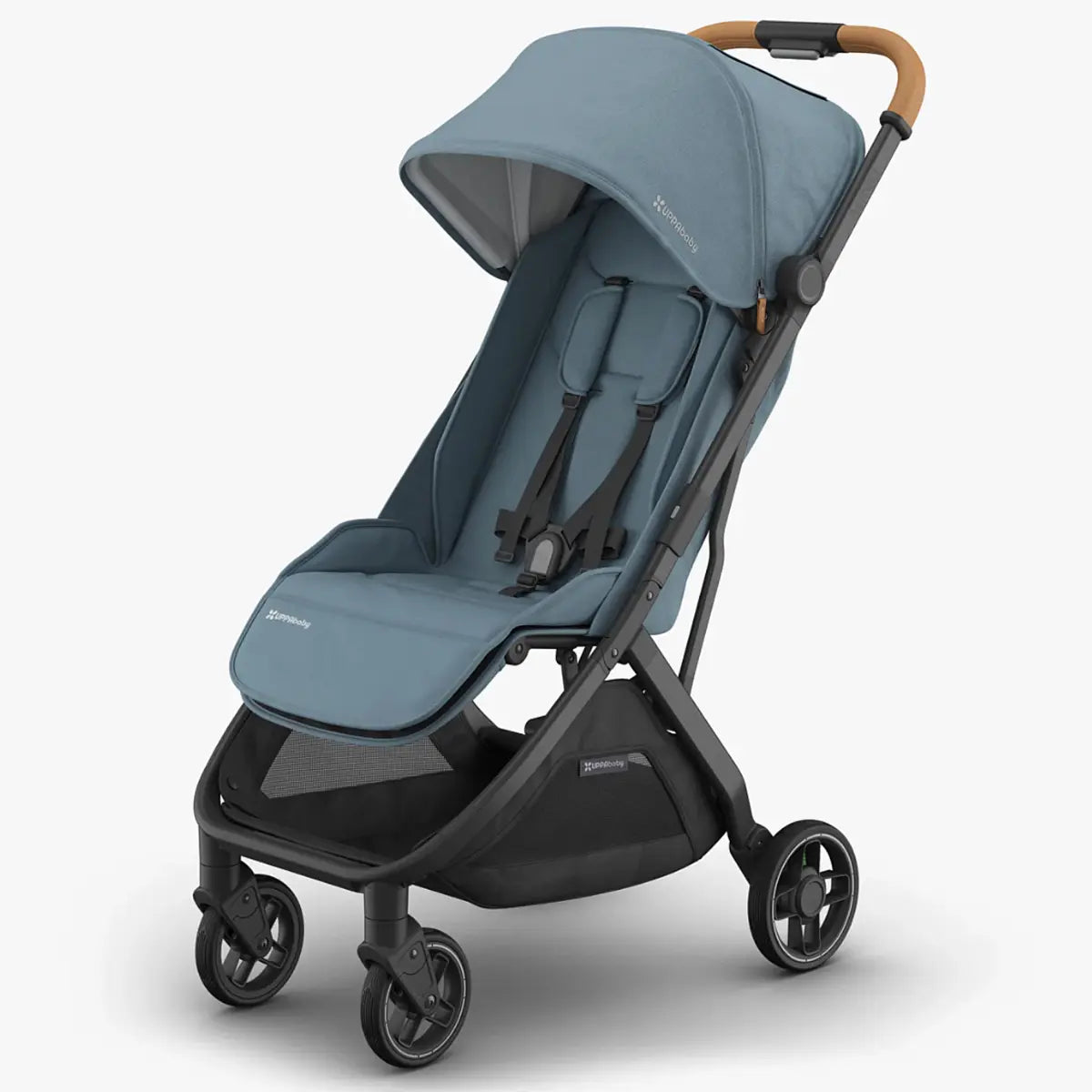 UPPAbaby MINU V3 - Travel Pram / Stroller (Blue / Carbon / Sand Leather) - Dillan