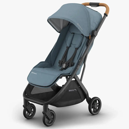 UPPAbaby MINU V3 - Travel Pram / Stroller (Blue / Carbon / Sand Leather) - Dillan