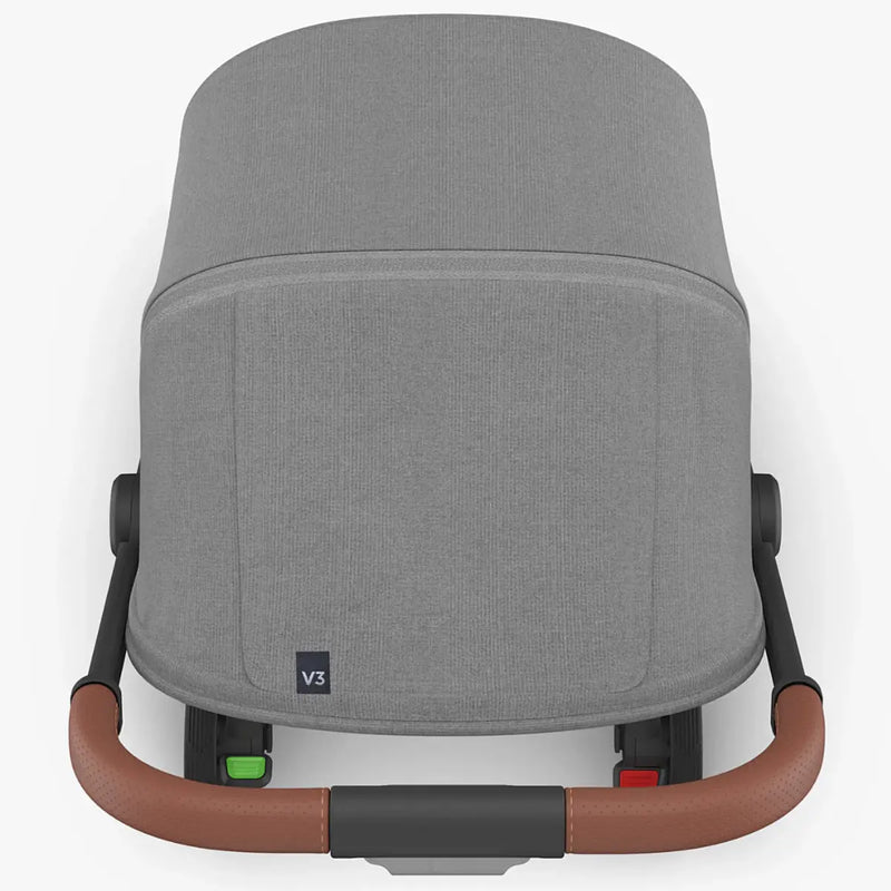 UPPAbaby MINU V3 - Travel Pram / Stroller - Greyson (Charcoal / Carbon / Saddle Leather)