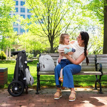 UPPAbaby MINU V3 - Travel Pram / Stroller - Savannah (Pearl Grey / Carbon)