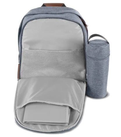 Included insulated bottle case and easy to clean changing pad