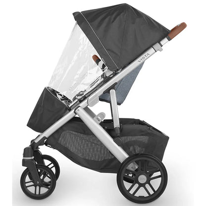 Attaches to stroller frame in seconds