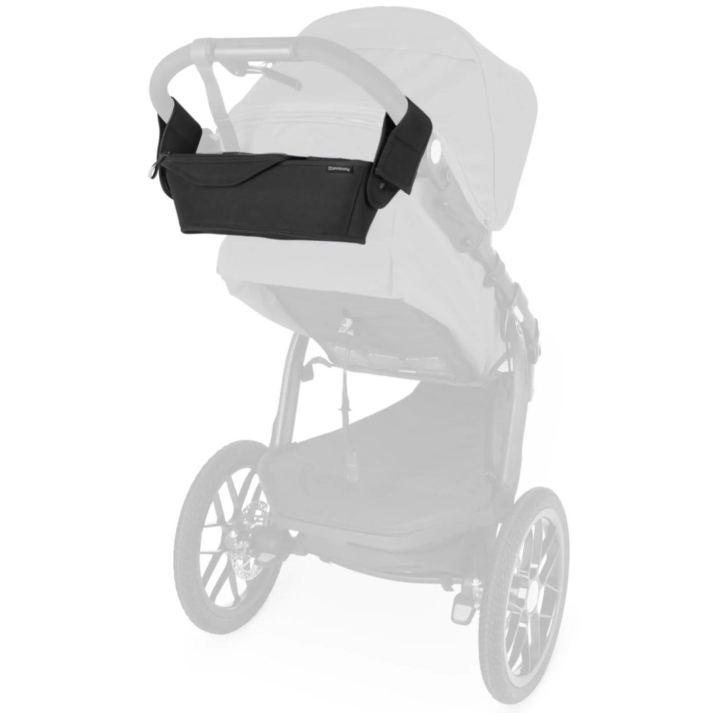 Easy attachment to stroller handlebar