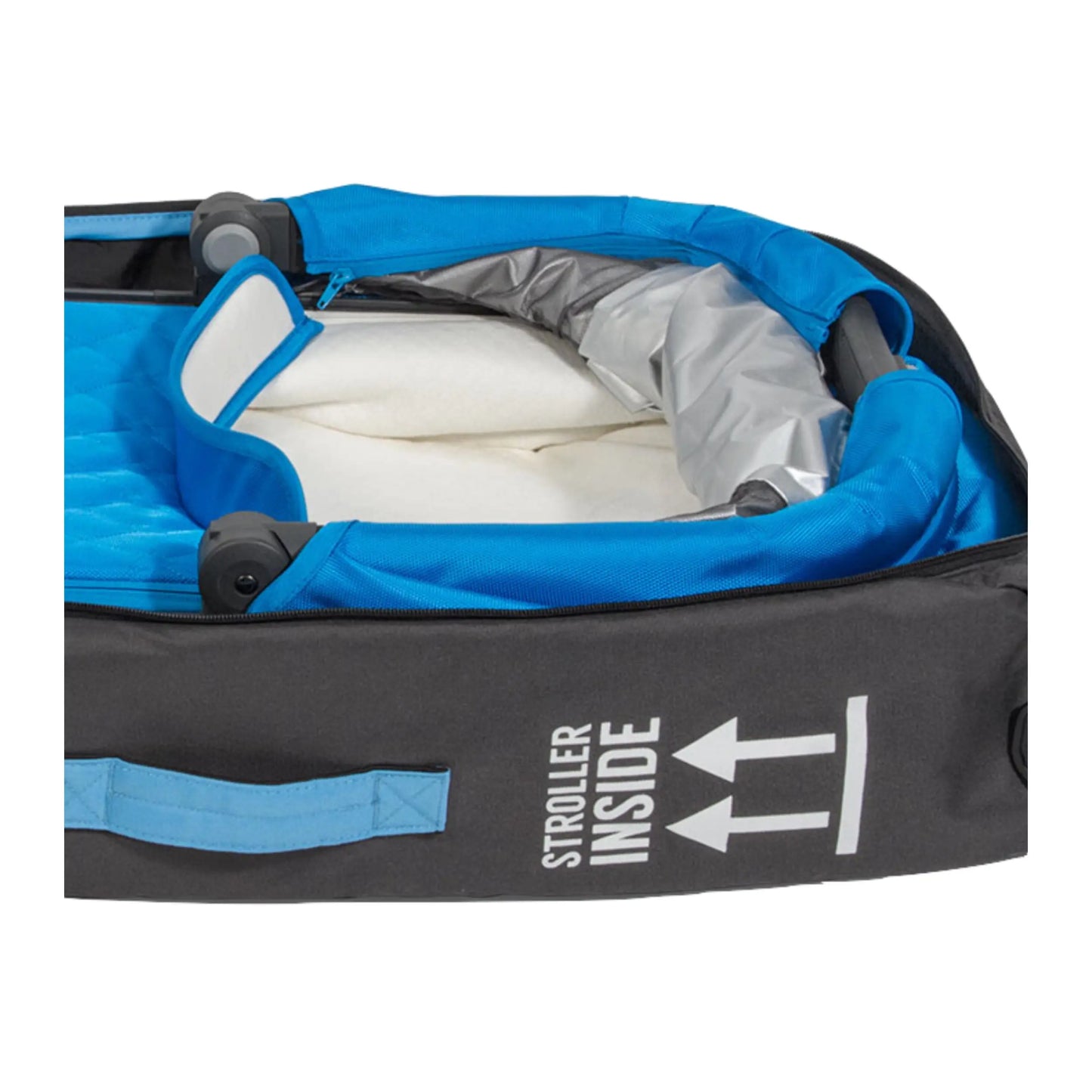 Durable, luggage grade 600 denier bag safeguards your rumble seat or carrycot while traveling