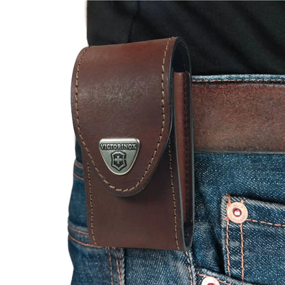 Victorinox Leather Sheath attaches to belt