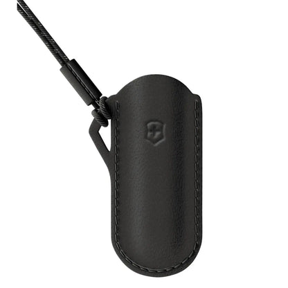 Victorinox Classic Swiss Army Knife Leather Pouch - Dark Illusion (Black)