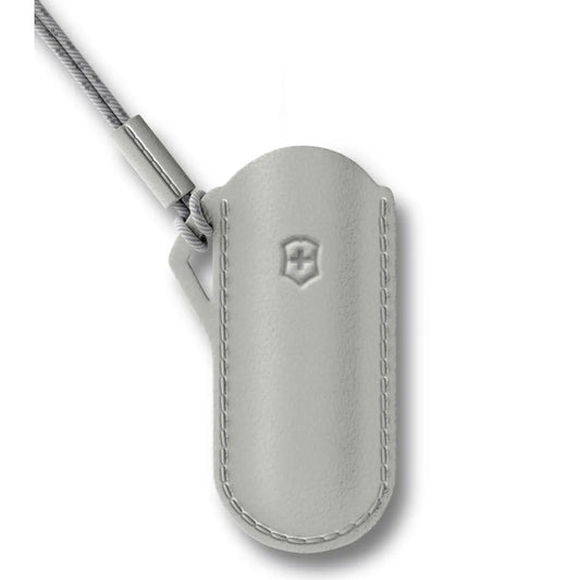 Victorinox Classic Swiss Army Knife Leather Pouch - Mystical Morning (Grey)