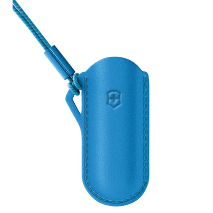 Victorinox Classic Swiss Army Knife Leather Pouch - Summer Rain (Blue)