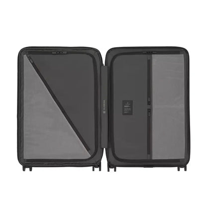 Smart butterfly opening system with two divider walls that open to the outside for quick and easy packing