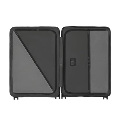 Smart butterfly opening system with two divider walls that open to the outside for quick and easy packing