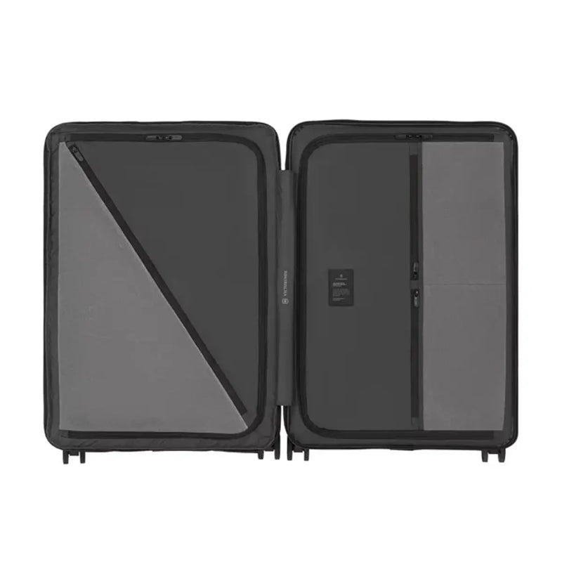 Smart butterfly opening system with two divider walls that open to the outside for quick and easy packing