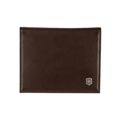  Victorinox Altius Edge Peano Leather Compact Wallet with RFID Protection - Dark Earth