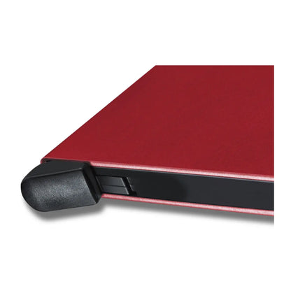 Flicking a button on the side of the Card Protector will reveal your cards in steps, so you can see all your cards at once