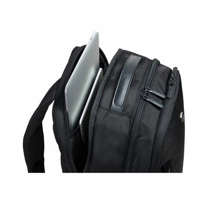 Several top-loading zipped areas with sections for both a laptop and an iPad