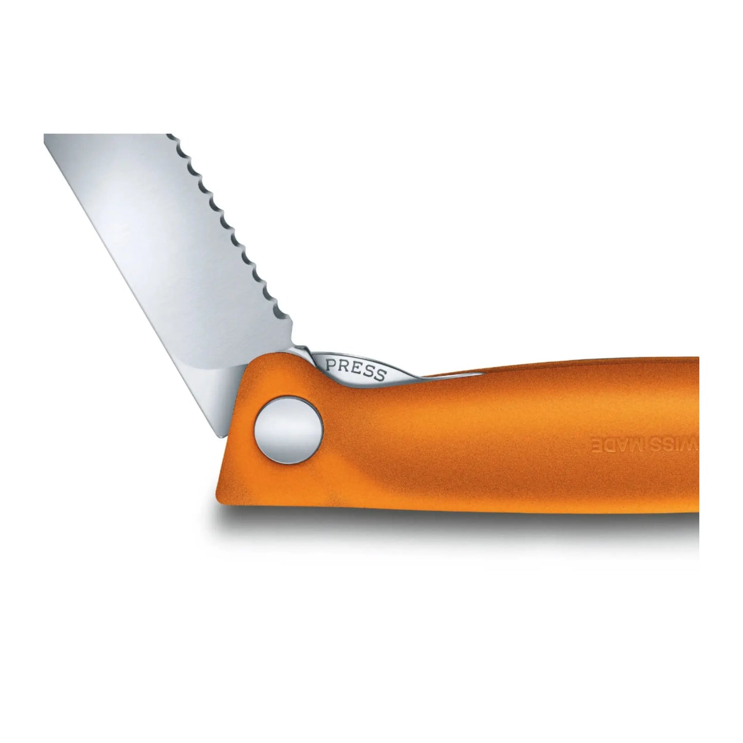 Stainless steel blade that folds safely into the handle