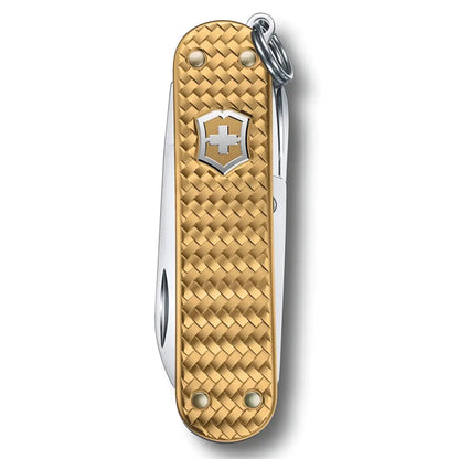 Victorinox Classic Precious Alox Swiss Army Knife - Brass Gold