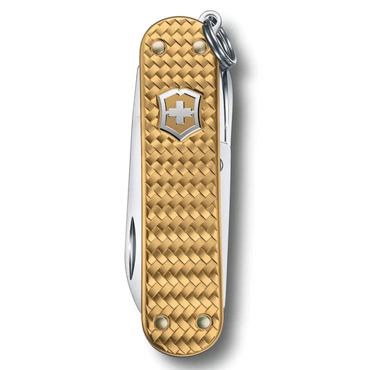 Victorinox Classic Precious Alox Swiss Army Knife - Brass Gold
