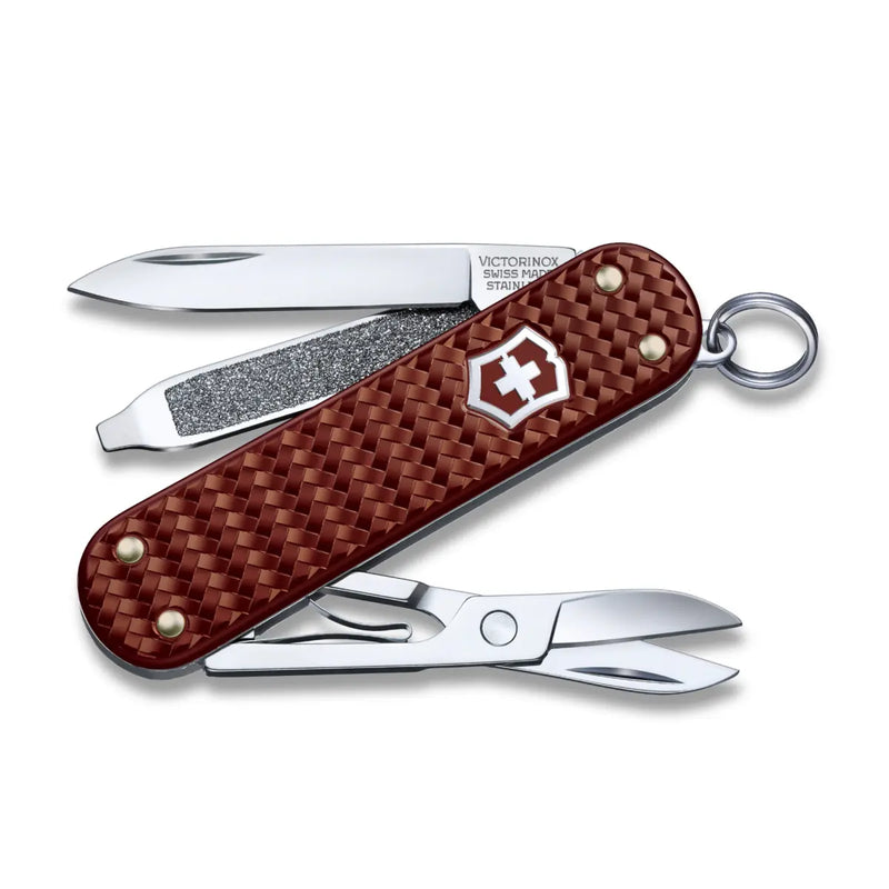 Swiss made pocket knife with five functions