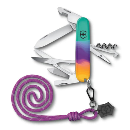 Swiss made pocket knife with 16 functions