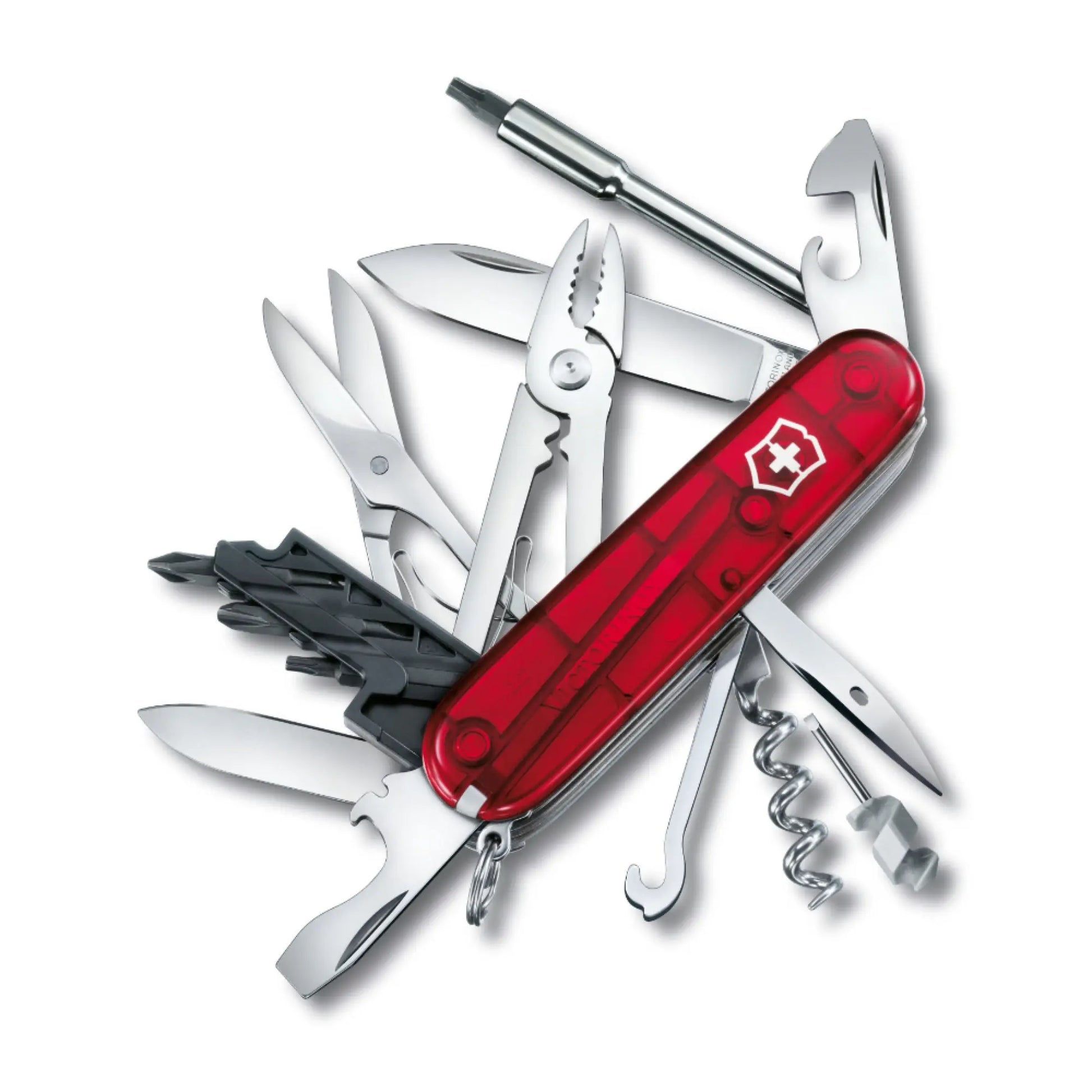 Victorinox CyberTool M - Swiss Army Knife - Translucent Red