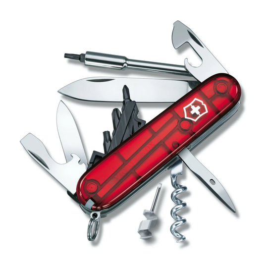 Victorinox CyberTool S Swiss Army Knife - Translucent Red