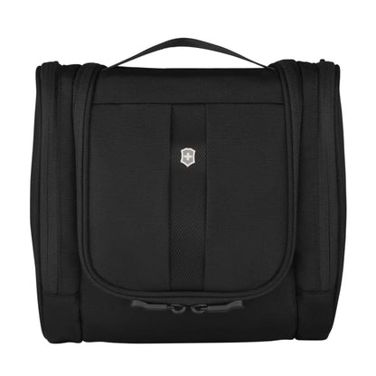 Organises toiletries while taking up minimal space