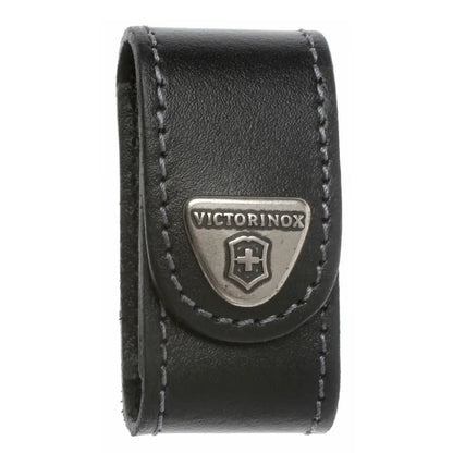 Victorinox Leather Belt Pouch For Swiss Army Pocket Knife (for Mini Champ) - Black