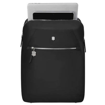 14" laptop and 10" tablet pocket at rear of backpack