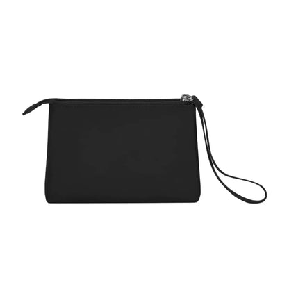 Removable go-to pouch doubles as a wristlet clutch