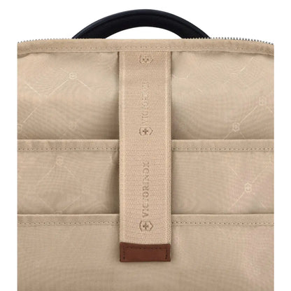 14" laptop and 10" tablet pocket at rear of backpack