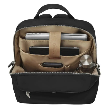 Special stretch-to-fit water bottle pocket and phone pocket