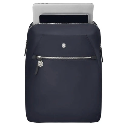 14" laptop and 10" tablet pocket at rear of backpack