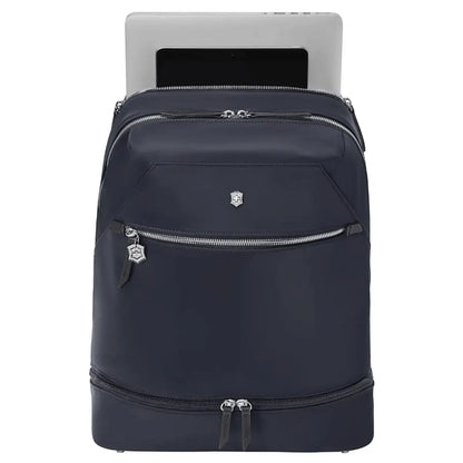 15" laptop and 10" tablet pocket at rear of backpack