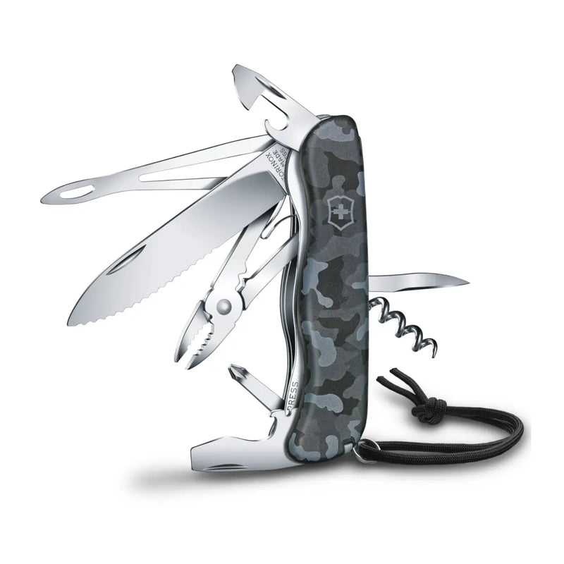 Swiss made pocket knife with 18 functions