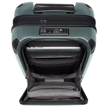 Featuring a quick-access lockable front compartment with organisation panel and holds a laptop and a tablet