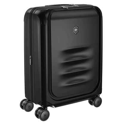 Dual-caster wheels feature soft tread offering ideal traction for a smooth roll 