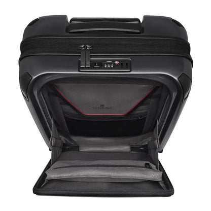 eaturing a quick-access lockable front compartment with organization panel 